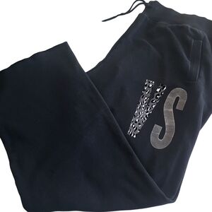 Victoria Secrets Black Women's VS Logo XL pants (Long)